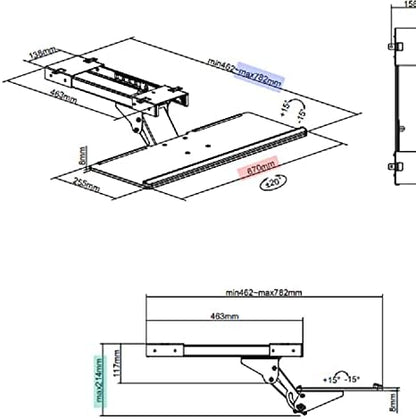 StarTech.com Under Desk-Mount Keyboard Tray - Image 3