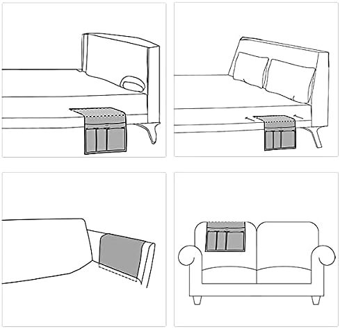 HAOMAIJIA Anti Slip Sofa Armrest Organizer Arm Chair Bedside Caddy Storage - Image 6