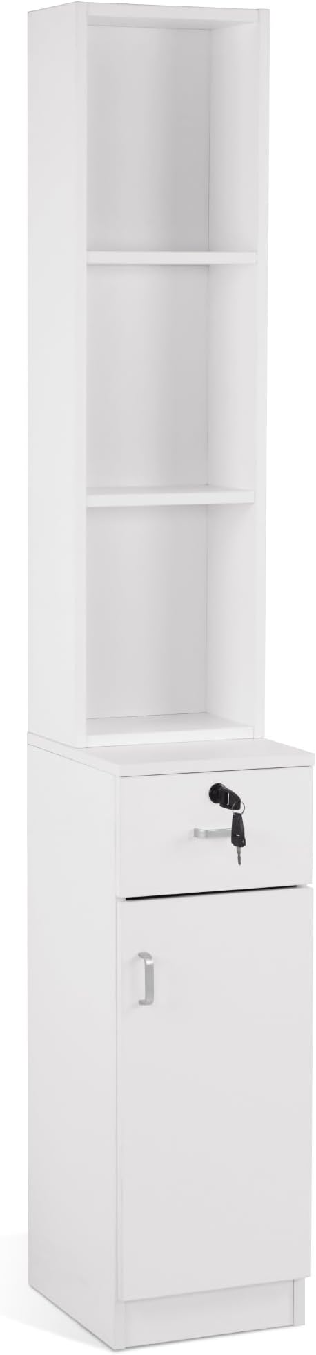 BarberPub Locking Wall Mount Hair Styling Barber Station Drawer Storage Beauty by BarberPub