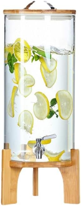 Glass Drink Dispenser, 2.9 gallons, by Sentingbaix
