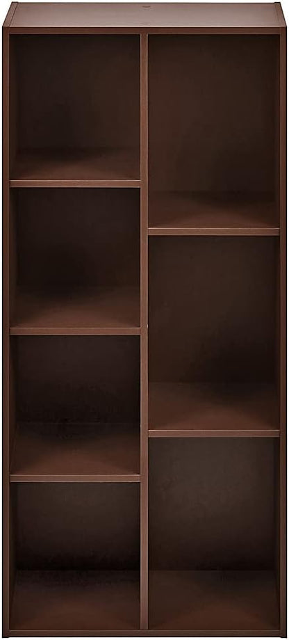 Amazon Basics 7 Cube Storage Organizer Bookcase, Sturdy Shelves, Book Shelf - Image 4
