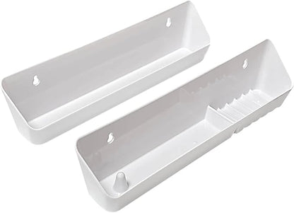 Aiwaiufu 14“ Kitchen Sink Front Trays Tip Out Tray Set Polymer Plastic White – by Aiwaiufu