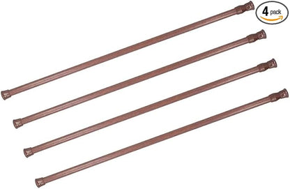 Cupboard Bars Tension Rods, 4 Pack Spring Tensions Rods 11.8-20 Inches Steel by Unknown