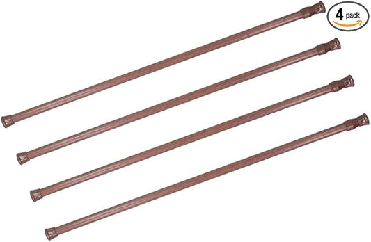 Cupboard Bars Tension Rods, 4 Pack Spring Tensions Rods 11.8-20 Inches Steel by Unknown