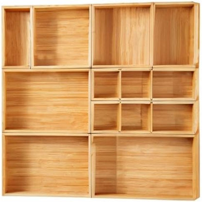 Fabsome Drawer Organizer, Small Wooden Container Tray - Image 10
