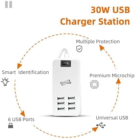 Multi USB Charger, 6 Port USB Charging Station - Image 2
