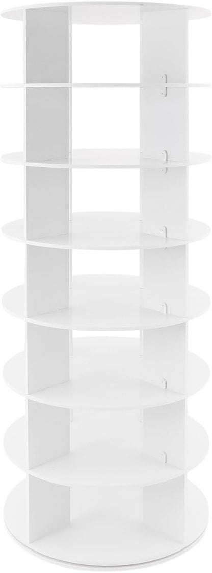 Rotating Shoe Rack Tower, 7 Tier Vertical Handbag Rotate Shoes Tower, 360 - Image 7