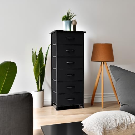 Tall 6-Drawer Fabric Dresser Tower - Image 6