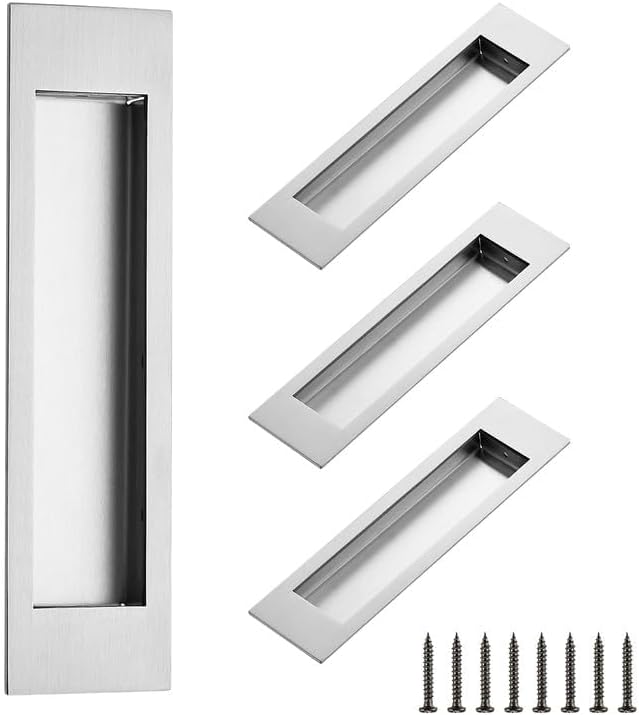 Ravinte Sliding Closet Door Handles Flush Pulls Recessed Finger Pulls - Image 2