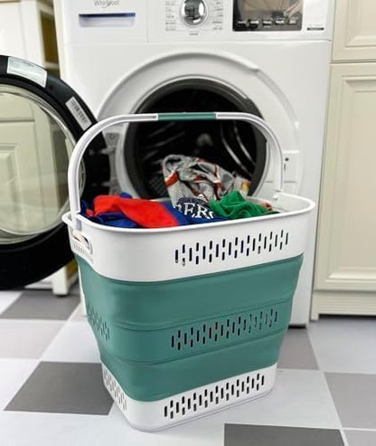 SAMMART 40L Collapsible Plastic Laundry Basket - Image 5