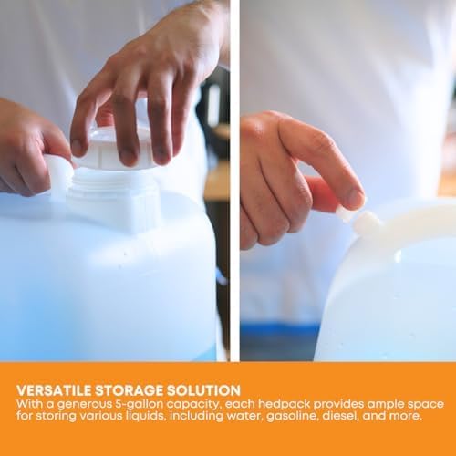 FastRack 5 Gallon Hedpak with Cap | BPA-free, Food-Grade, and Leak-Proof | - Image 5