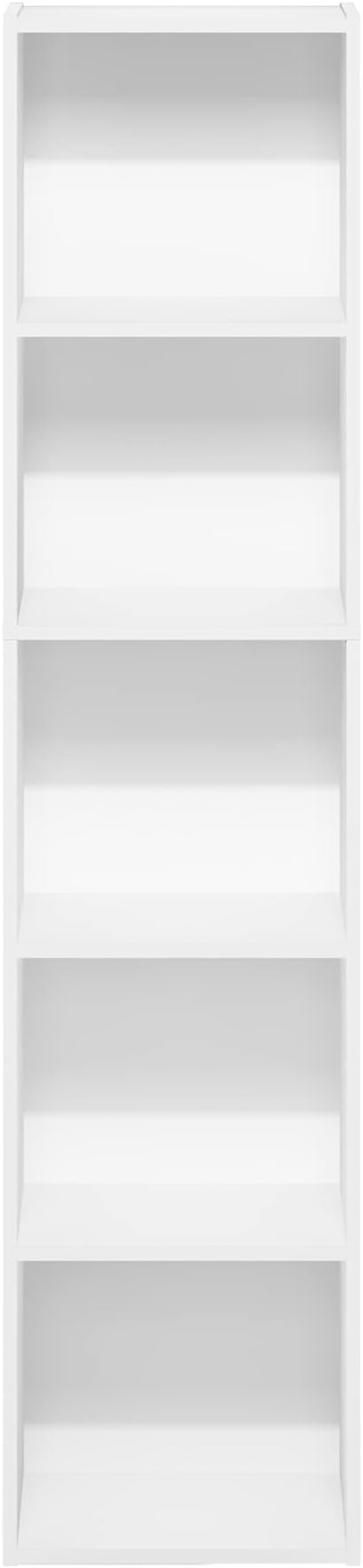 Furinno PASIR Book Shelf, 5-Tier Modern Bookshelf, Open Shelves Bookcase 9 x 12 - Image 7