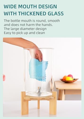 Glass Drink Dispenser, 2 gallons, - Image 6