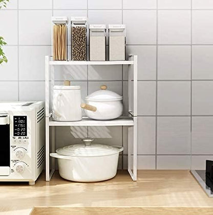 Shantton 2pk Kitchen Cabinet Shelf Counter Organizer Rack Pantry Storage - Image 6