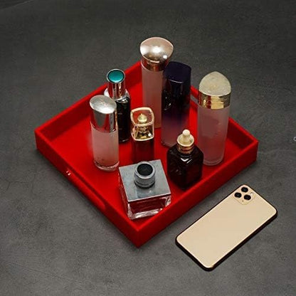 Sturdy Red Acrylic Serving Tray - Image 4