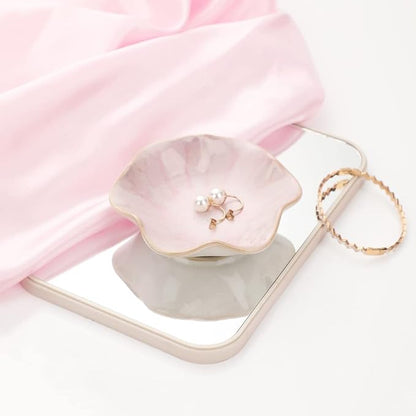 Binoster Ceramic Leaf Jewelry Dish, Modern Jewelry Holder, Small Ring Dish - Image 4