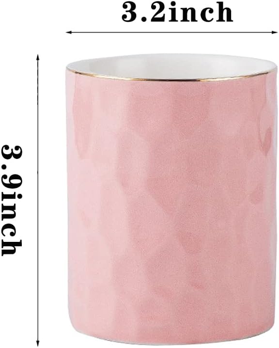 Ceramic Pen Holder Stand Cup Pencil Holder Organizer Makeup Brush Holders - Image 3