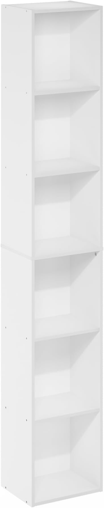 Furinno PASIR Book Shelf, 6-Tier Bookcase, Tall Standing Bookshelf, Open - Image 7