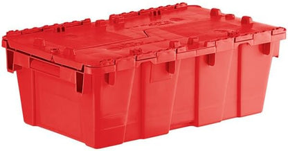 Plastic Storage Tote with Flip Lid, 19.7 x 11.8 x 7.3 inches by Glownary