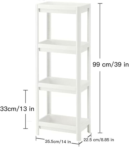 HIEEY 4 Tier Bathroom Shelf, Bathroom Rack, Shelves Organizer, - Image 3