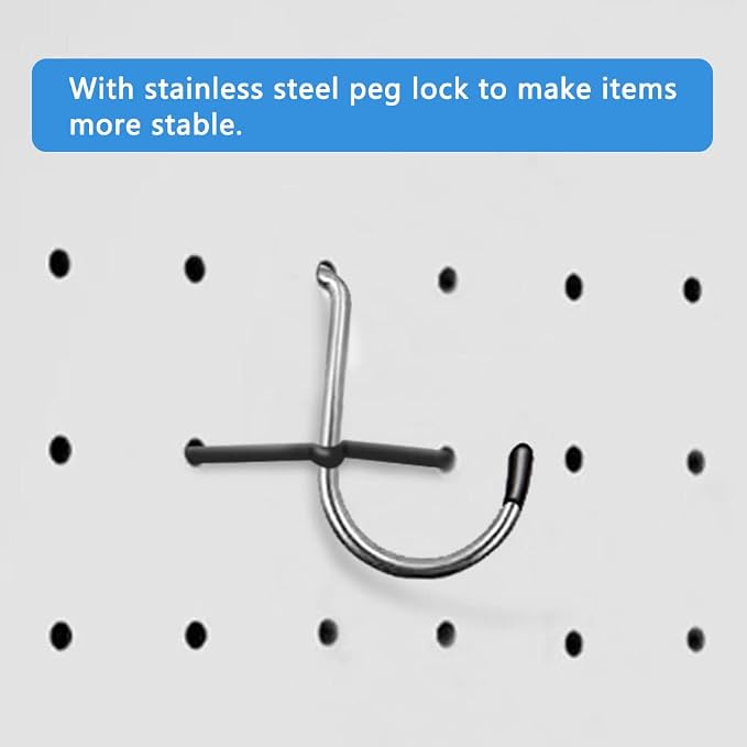 258PCS Pegboard Hooks, Pegboard Accessories Organizer Kit, Pegboard Set - Image 6