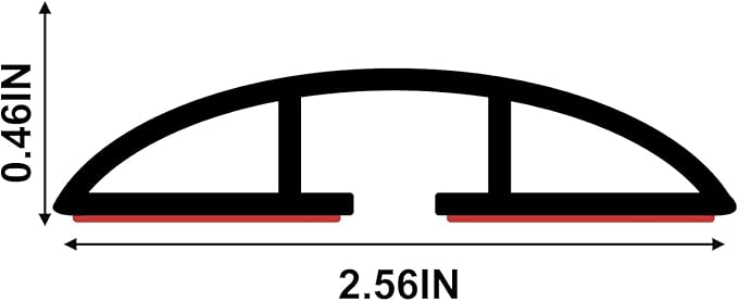 6.5Ft Floor Cord Cover Gray Silicone Cable Protector Easy to Install Wire - Image 2