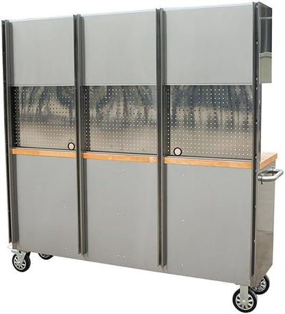 72-Inch Stainless Steel Rolling Tool Chest - Image 8