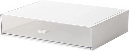 Desk Organizer with Drawers Stackable Storage Drawers, Plastic Compact Desk by kulusion