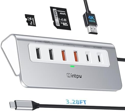 intpw USB C Hub, P9 PRO USB C Hub Multiport Adapter by intpw
