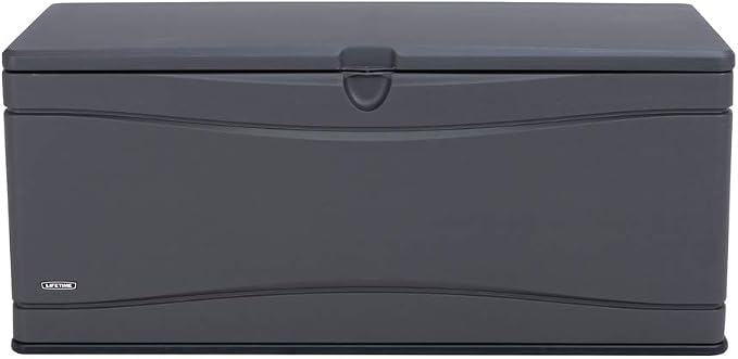 LIFETIME 60298 Heavy Duty Outdoor Storage Deck Box, 130 Gallon by Lifetime