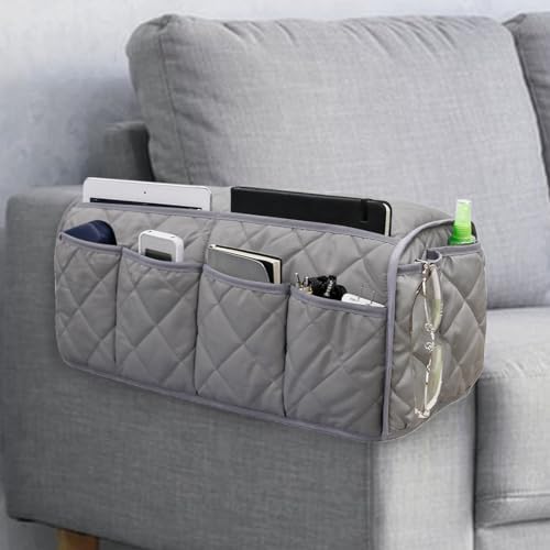 Armchair Caddy, Non Slip Sofa Armrest Organizer, Couch Armrest Remote Control by ORIMIDA