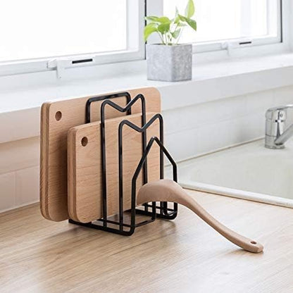 SUNFICON Cutting Board Rack Chopping Board Organizer Stand Holder Kitchen by SUNFICON