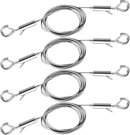 4PCS Multi-Purpose Picture Hanging Wire Kit, 4.9FT Adjustable Heavy Duty by Unknown