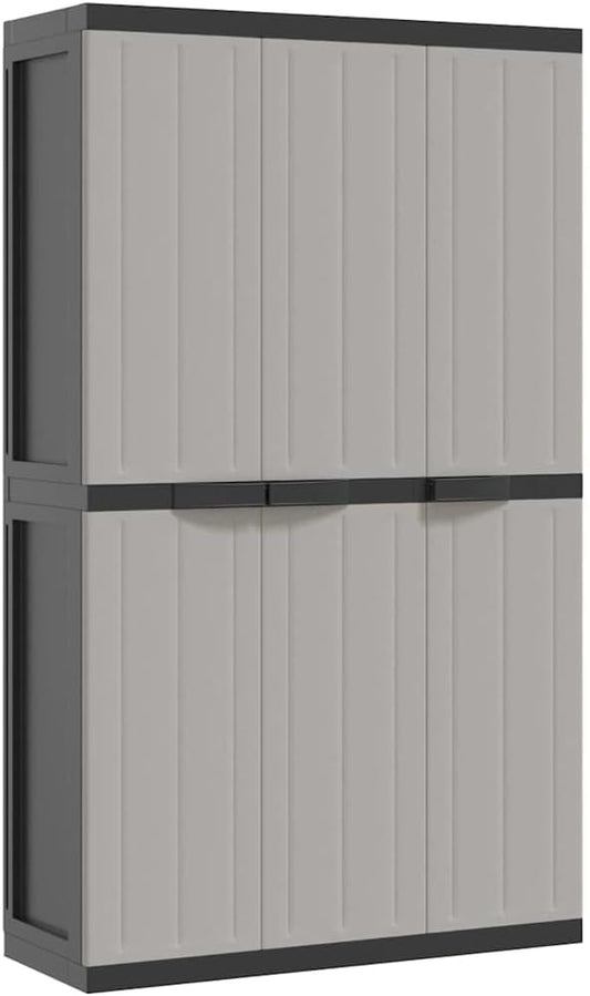 Outdoor Storage Cabinet, Large Polypropylene Tool Organizer by Unknown