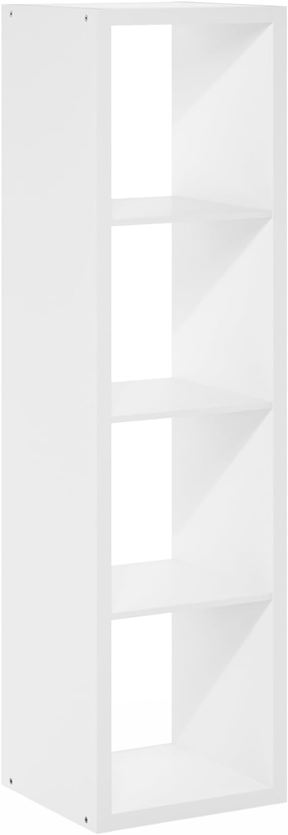 Furinno Cubicle Book Shelf, Vertical 4-Cube Bookshelf, Extra Thick Frame - Image 10