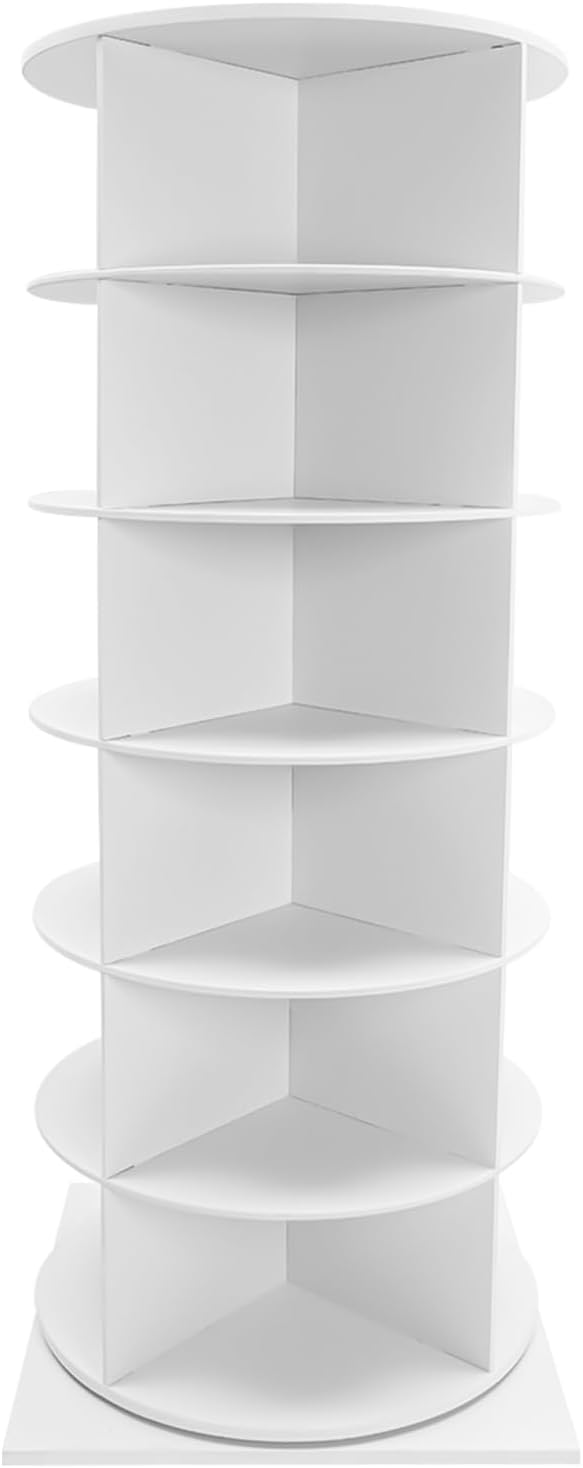 6 Tiers Rotating Shoe Rack Tower, 360° Spinning Shoe Display Stand 24 Pairs Bag - Image 5