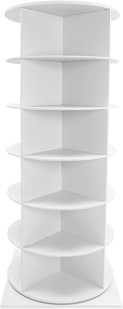 6 Tiers Rotating Shoe Rack Tower, 360° Spinning Shoe Display Stand 24 Pairs Bag - Image 5