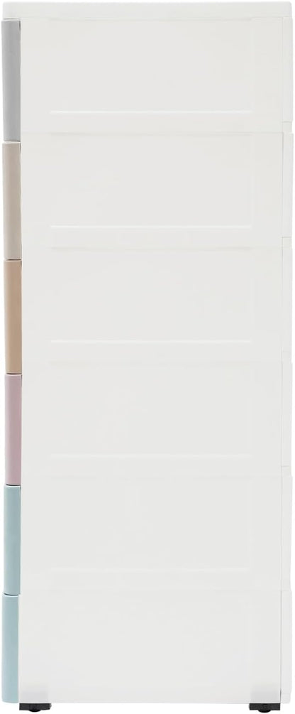 Slim 6 Drawers Storage Cabinet for Narrow Space, PP Storage Tower - Image 7