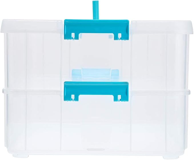 BTSKY 2 Layer Stack & Carry Box, Plastic Multipurpose Portable Storage - Image 7