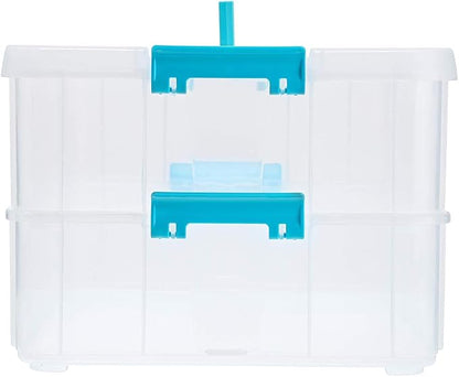 BTSKY 2 Layer Stack & Carry Box, Plastic Multipurpose Portable Storage - Image 7