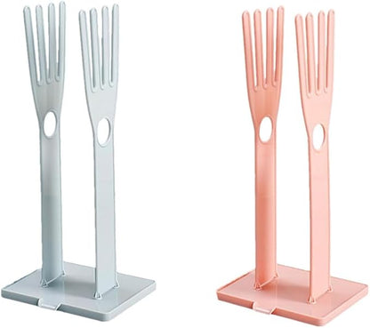 2 Pcs Glove Storage Stand Holder, Detachable Cleaning Rubber Glove Stand Glove by Unknown