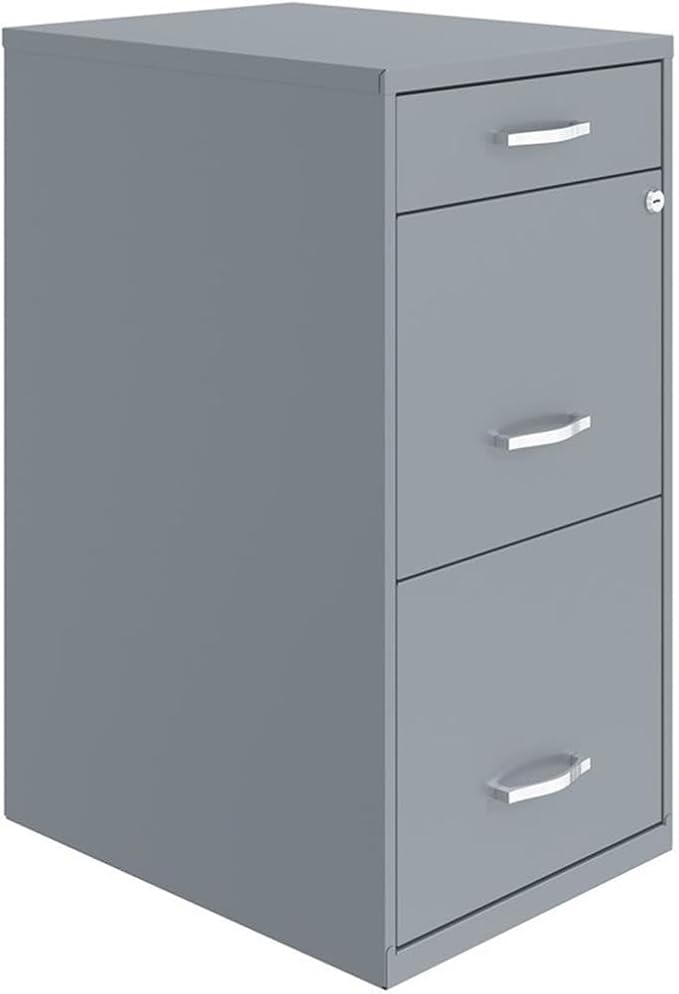 Scranton & Co 18" 3-Drawer Metal Filing Cabinet by Unknown
