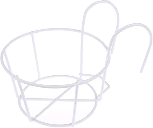1 Pack Hanging Railing Planters Flower Pot Holders Plant Iron Racks Fence Metal by WWahuayuan