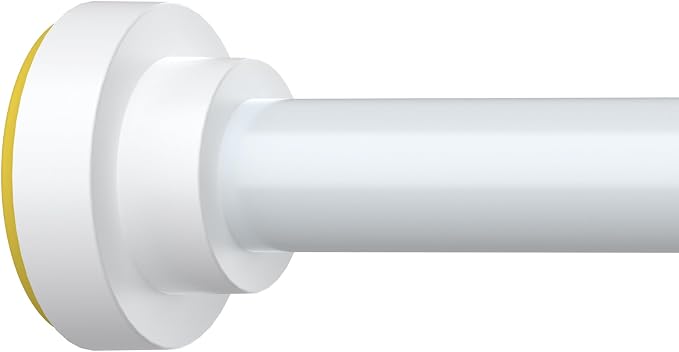 Thestoa Shower Curtain Rod Adjustable 43-92 inch, Anti-Rust Non-Slip Shower Rod by Thestoa