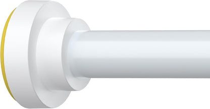 Thestoa Shower Curtain Rod Adjustable 43-92 inch, Anti-Rust Non-Slip Shower Rod by Thestoa