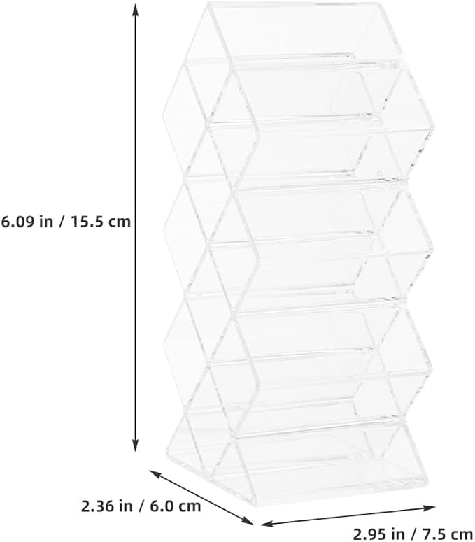 Luxshiny 2Pcs Clear Acrylic Lipstick Organizer - Image 7