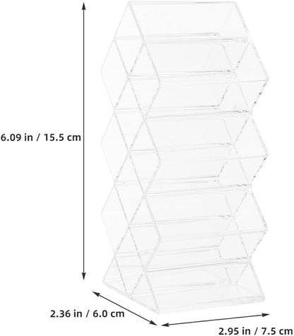 Luxshiny 2Pcs Clear Acrylic Lipstick Organizer - Image 7