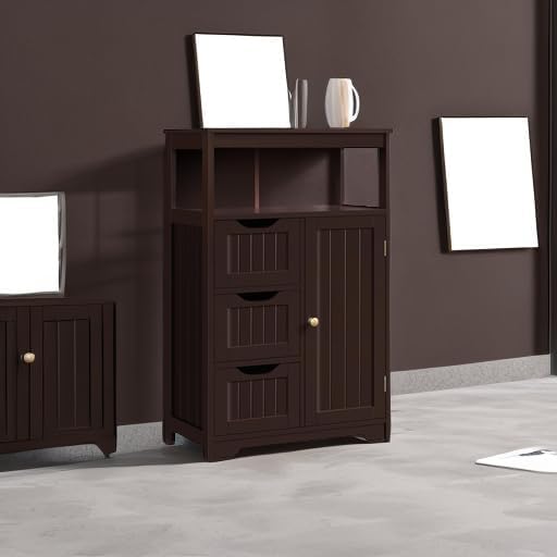 Yaheetech Freestanding Bathroom Storage Cabinet - Image 5