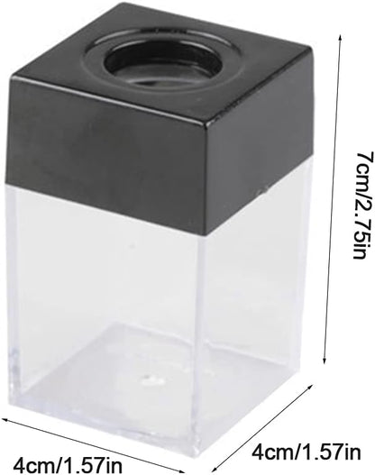 Premium Clear Paper Clip Dispenser Pushpin Storage - Image 8