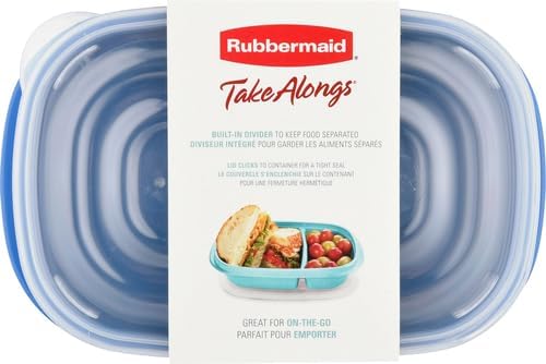 Rubbermaid TakeAlongs Sandwich Food Storage Containers, 3.7 Cup, Colors may vary - Image 11